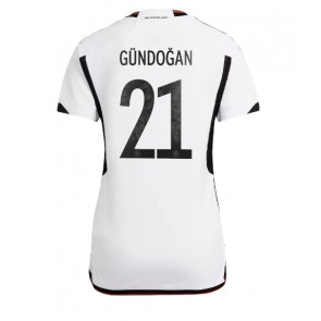 Tyskland Ilkay Gundogan #21 kläder Kvinnor VM 2022 Hemmatröja Kortärmad